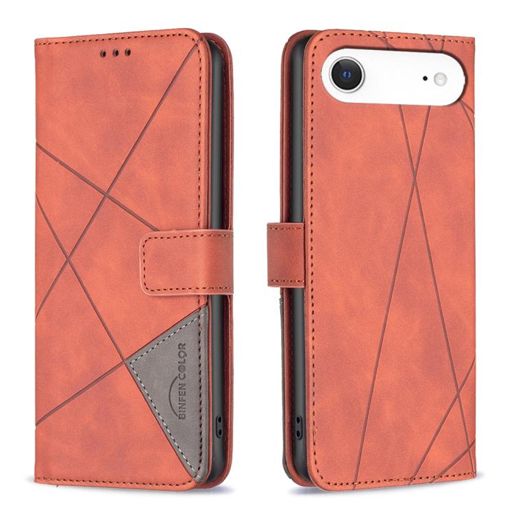 Magnetische Schnalle Rauten Textur Leder Handyhülle, Für iPhone 17 Pro Max, Für iPhone 17 Pro, Für iPhone 17, Für iPhone Air, Für iPhone 16 Pro Max, Für iPhone 16 Pro, Für iPhone 16 Plus, Für iPhone 16