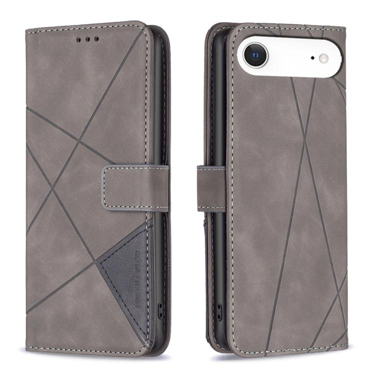 Magnetische Schnalle Rauten Textur Leder Handyhülle, Für iPhone 17 Pro Max, Für iPhone 17 Pro, Für iPhone 17, Für iPhone Air, Für iPhone 16 Pro Max, Für iPhone 16 Pro, Für iPhone 16 Plus, Für iPhone 16