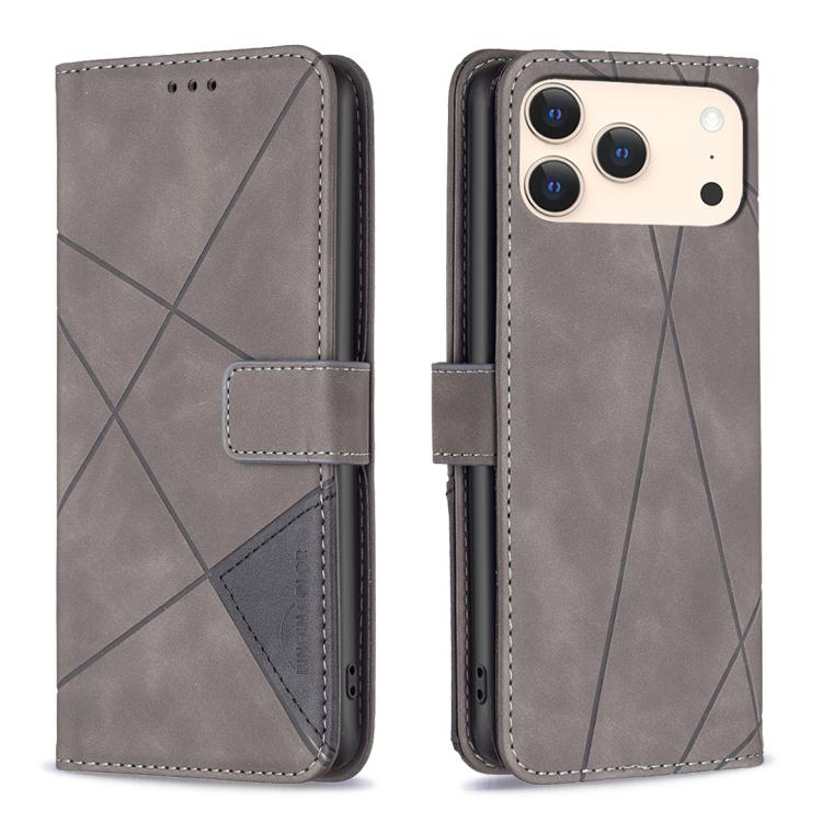 Magnetische Schnalle Rauten Textur Leder Handyhülle, Für iPhone 17 Pro Max, Für iPhone 17 Pro, Für iPhone 17, Für iPhone Air, Für iPhone 16 Pro Max, Für iPhone 16 Pro, Für iPhone 16 Plus, Für iPhone 16