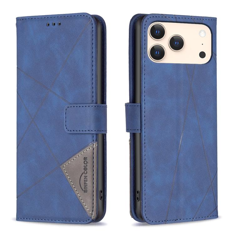 Magnetische Schnalle Rauten Textur Leder Handyhülle, Für iPhone 17 Pro Max, Für iPhone 17 Pro, Für iPhone 17, Für iPhone Air, Für iPhone 16 Pro Max, Für iPhone 16 Pro, Für iPhone 16 Plus, Für iPhone 16