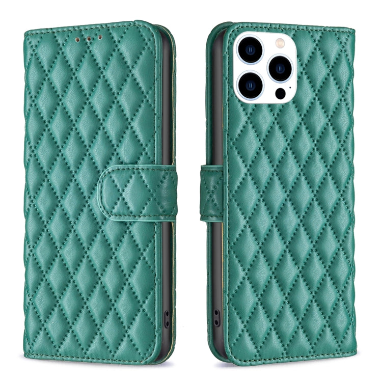 Handyhülle aus Rindsleder mit Diamantgitter und Klappfunktion, für iPhone 17 Pro Max, für iPhone 17 Pro, für iPhone 17, für iPhone Air, für iPhone 16 Pro Max, für iPhone 16 Pro, für iPhone 16 Plus, für iPhone 16