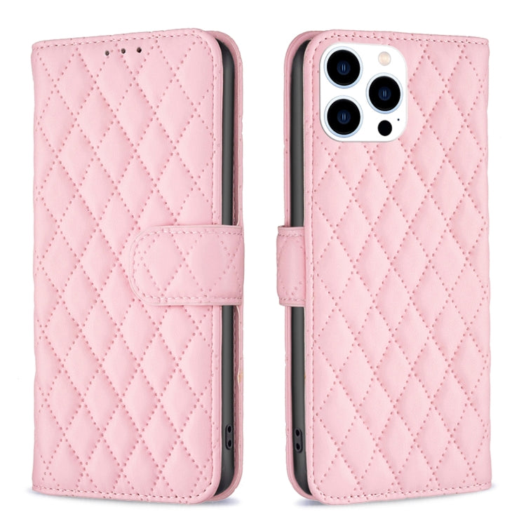 Handyhülle aus Rindsleder mit Diamantgitter und Klappfunktion, für iPhone 17 Pro Max, für iPhone 17 Pro, für iPhone 17, für iPhone Air, für iPhone 16 Pro Max, für iPhone 16 Pro, für iPhone 16 Plus, für iPhone 16