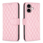 Handyhülle aus Rindsleder mit Diamantgitter und Klappfunktion, für iPhone 17 Pro Max, für iPhone 17 Pro, für iPhone 17, für iPhone Air, für iPhone 16 Pro Max, für iPhone 16 Pro, für iPhone 16 Plus, für iPhone 16