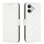 Handyhülle aus Rindsleder mit Diamantgitter und Klappfunktion, für iPhone 17 Pro Max, für iPhone 17 Pro, für iPhone 17, für iPhone Air, für iPhone 16 Pro Max, für iPhone 16 Pro, für iPhone 16 Plus, für iPhone 16