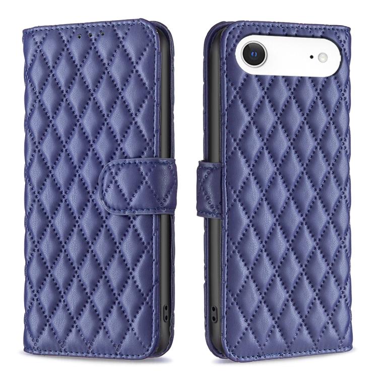 Handyhülle aus Rindsleder mit Diamantgitter und Klappfunktion, für iPhone 17 Pro Max, für iPhone 17 Pro, für iPhone 17, für iPhone Air, für iPhone 16 Pro Max, für iPhone 16 Pro, für iPhone 16 Plus, für iPhone 16
