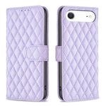 Handyhülle aus Rindsleder mit Diamantgitter und Klappfunktion, für iPhone 17 Pro Max, für iPhone 17 Pro, für iPhone 17, für iPhone Air, für iPhone 16 Pro Max, für iPhone 16 Pro, für iPhone 16 Plus, für iPhone 16