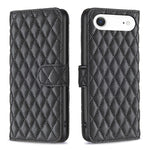 Handyhülle aus Rindsleder mit Diamantgitter und Klappfunktion, für iPhone 17 Pro Max, für iPhone 17 Pro, für iPhone 17, für iPhone Air, für iPhone 16 Pro Max, für iPhone 16 Pro, für iPhone 16 Plus, für iPhone 16