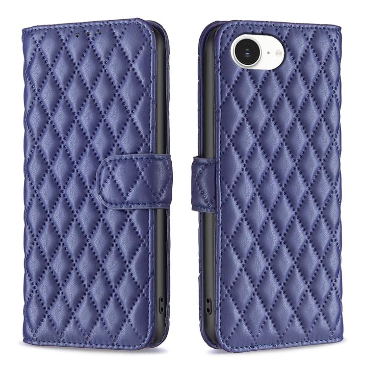 Handyhülle aus Rindsleder mit Diamantgitter und Klappfunktion, für iPhone 17 Pro Max, für iPhone 17 Pro, für iPhone 17, für iPhone Air, für iPhone 16 Pro Max, für iPhone 16 Pro, für iPhone 16 Plus, für iPhone 16