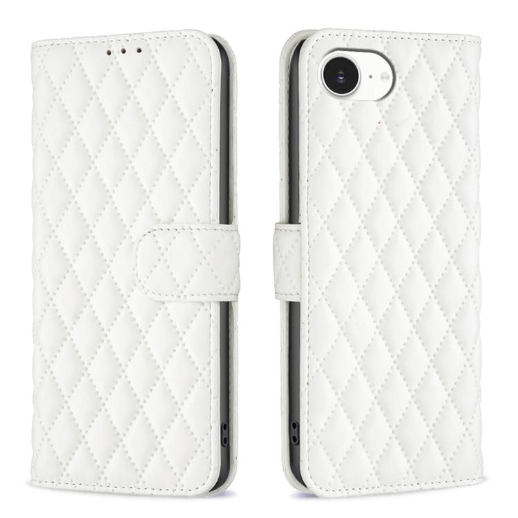 Handyhülle aus Rindsleder mit Diamantgitter und Klappfunktion, für iPhone 17 Pro Max, für iPhone 17 Pro, für iPhone 17, für iPhone Air, für iPhone 16 Pro Max, für iPhone 16 Pro, für iPhone 16 Plus, für iPhone 16