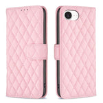 Handyhülle aus Rindsleder mit Diamantgitter und Klappfunktion, für iPhone 17 Pro Max, für iPhone 17 Pro, für iPhone 17, für iPhone Air, für iPhone 16 Pro Max, für iPhone 16 Pro, für iPhone 16 Plus, für iPhone 16