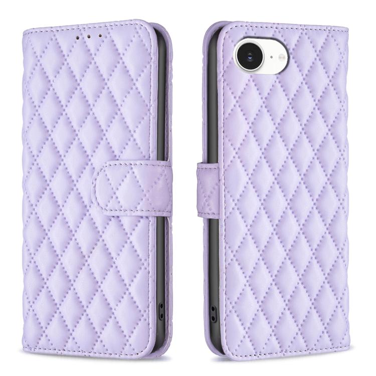 Handyhülle aus Rindsleder mit Diamantgitter und Klappfunktion, für iPhone 17 Pro Max, für iPhone 17 Pro, für iPhone 17, für iPhone Air, für iPhone 16 Pro Max, für iPhone 16 Pro, für iPhone 16 Plus, für iPhone 16
