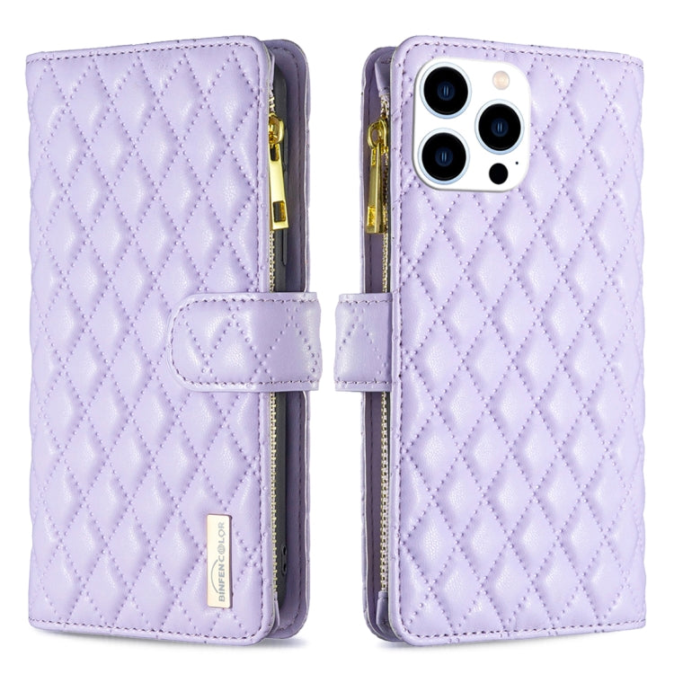 Diamantgitter Reißverschluss-Brieftaschen Leder Flip Phone Case, für iPhone 17 Pro Max, für iPhone 17 Pro, für iPhone 17, für iPhone Air, für iPhone 16 Pro Max, für iPhone 16 Pro, für iPhone 16 Plus, für iPhone 16