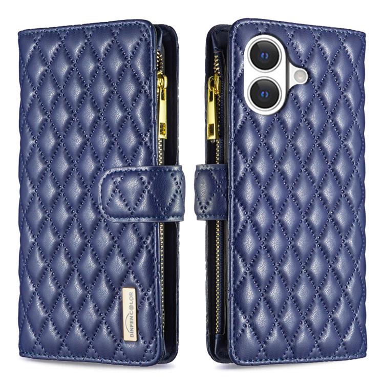 Diamantgitter Reißverschluss-Brieftaschen Leder Flip Phone Case, für iPhone 17 Pro Max, für iPhone 17 Pro, für iPhone 17, für iPhone Air, für iPhone 16 Pro Max, für iPhone 16 Pro, für iPhone 16 Plus, für iPhone 16