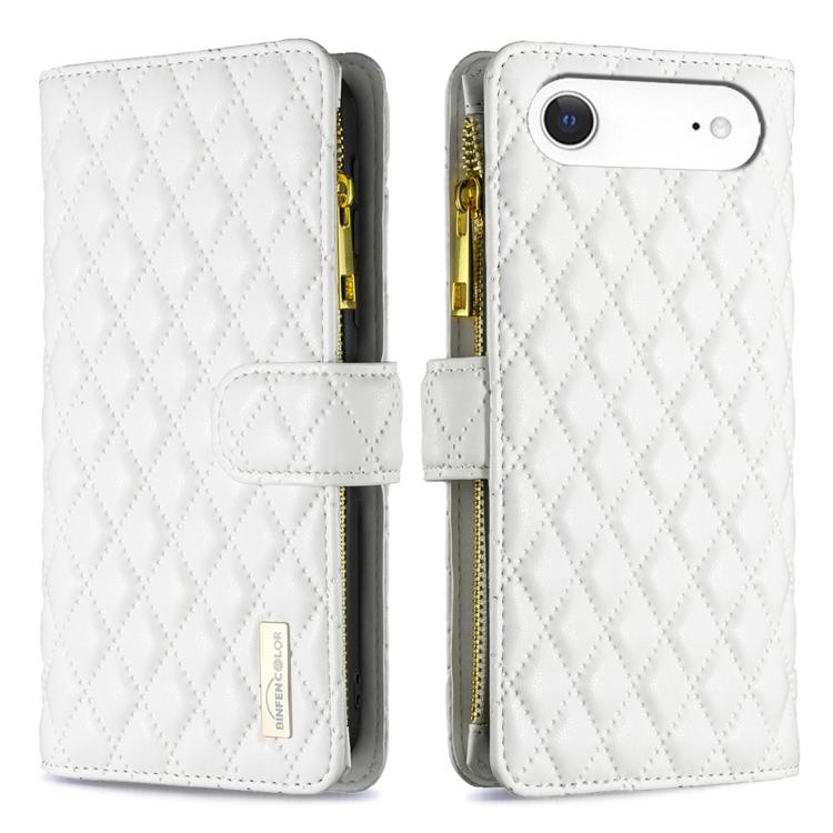 Diamantgitter Reißverschluss-Brieftaschen Leder Flip Phone Case, für iPhone 17 Pro Max, für iPhone 17 Pro, für iPhone 17, für iPhone Air, für iPhone 16 Pro Max, für iPhone 16 Pro, für iPhone 16 Plus, für iPhone 16