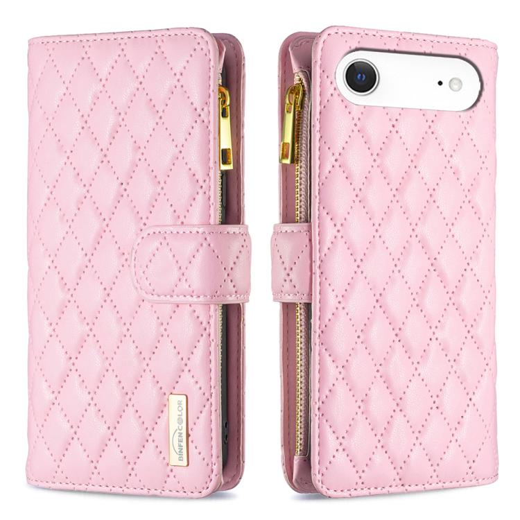 Diamantgitter Reißverschluss-Brieftaschen Leder Flip Phone Case, für iPhone 17 Pro Max, für iPhone 17 Pro, für iPhone 17, für iPhone Air, für iPhone 16 Pro Max, für iPhone 16 Pro, für iPhone 16 Plus, für iPhone 16