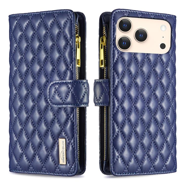 Diamantgitter Reißverschluss-Brieftaschen Leder Flip Phone Case, für iPhone 17 Pro Max, für iPhone 17 Pro, für iPhone 17, für iPhone Air, für iPhone 16 Pro Max, für iPhone 16 Pro, für iPhone 16 Plus, für iPhone 16