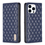 Diamantgitter Magnetische Leder Flip Handyhülle, Für iPhone 17 Pro Max, Für iPhone 17 Pro, Für iPhone 17, Für iPhone Air, Für iPhone 16 Pro Max, Für iPhone 16 Pro, Für iPhone 16 Plus, Für iPhone 16