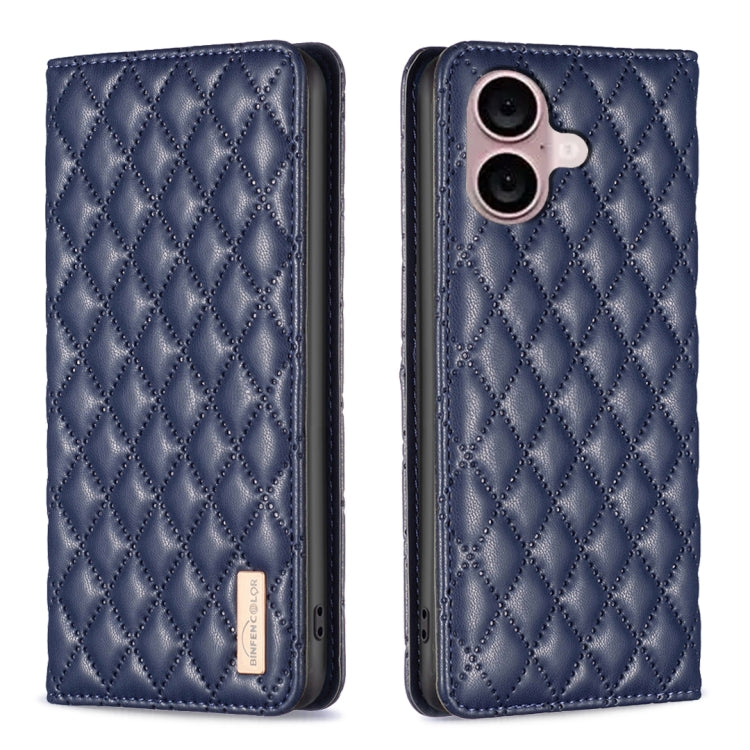 Diamantgitter Magnetische Leder Flip Handyhülle, Für iPhone 17 Pro Max, Für iPhone 17 Pro, Für iPhone 17, Für iPhone Air, Für iPhone 16 Pro Max, Für iPhone 16 Pro, Für iPhone 16 Plus, Für iPhone 16