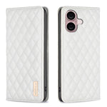 Diamantgitter Magnetische Leder Flip Handyhülle, Für iPhone 17 Pro Max, Für iPhone 17 Pro, Für iPhone 17, Für iPhone Air, Für iPhone 16 Pro Max, Für iPhone 16 Pro, Für iPhone 16 Plus, Für iPhone 16
