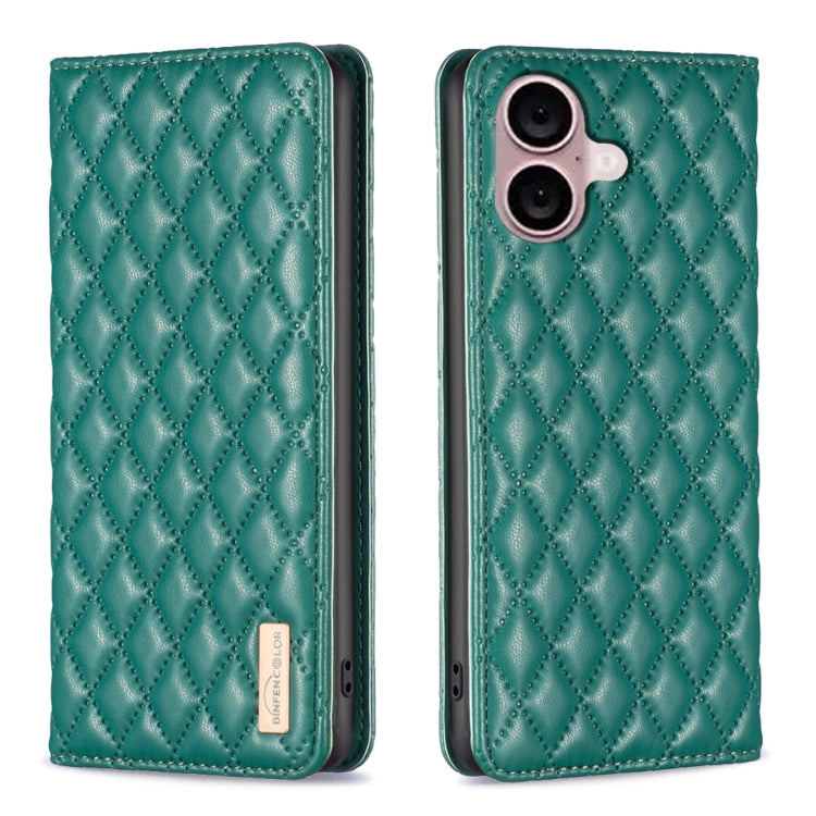 Diamantgitter Magnetische Leder Flip Handyhülle, Für iPhone 17 Pro Max, Für iPhone 17 Pro, Für iPhone 17, Für iPhone Air, Für iPhone 16 Pro Max, Für iPhone 16 Pro, Für iPhone 16 Plus, Für iPhone 16
