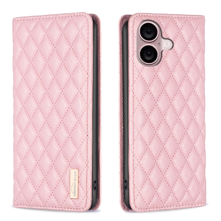 Diamantgitter Magnetische Leder Flip Handyhülle, Für iPhone 17 Pro Max, Für iPhone 17 Pro, Für iPhone 17, Für iPhone Air, Für iPhone 16 Pro Max, Für iPhone 16 Pro, Für iPhone 16 Plus, Für iPhone 16