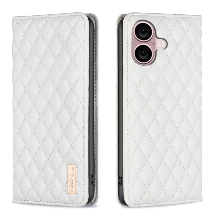 Diamantgitter Magnetische Leder Flip Handyhülle, Für iPhone 17 Pro Max, Für iPhone 17 Pro, Für iPhone 17, Für iPhone Air, Für iPhone 16 Pro Max, Für iPhone 16 Pro, Für iPhone 16 Plus, Für iPhone 16