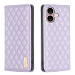 Diamantgitter Magnetische Leder Flip Handyhülle, Für iPhone 17 Pro Max, Für iPhone 17 Pro, Für iPhone 17, Für iPhone Air, Für iPhone 16 Pro Max, Für iPhone 16 Pro, Für iPhone 16 Plus, Für iPhone 16