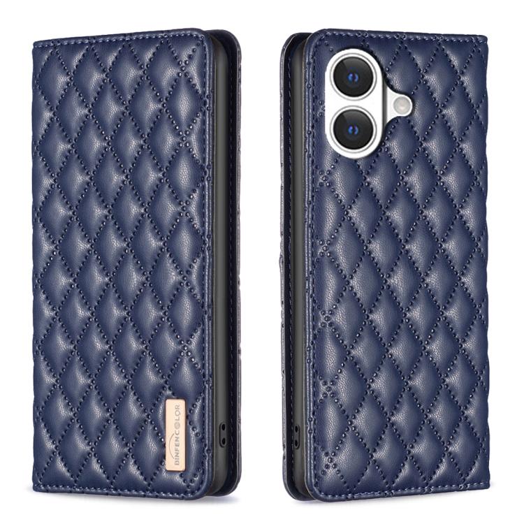 Diamantgitter Magnetische Leder Flip Handyhülle, Für iPhone 17 Pro Max, Für iPhone 17 Pro, Für iPhone 17, Für iPhone Air, Für iPhone 16 Pro Max, Für iPhone 16 Pro, Für iPhone 16 Plus, Für iPhone 16