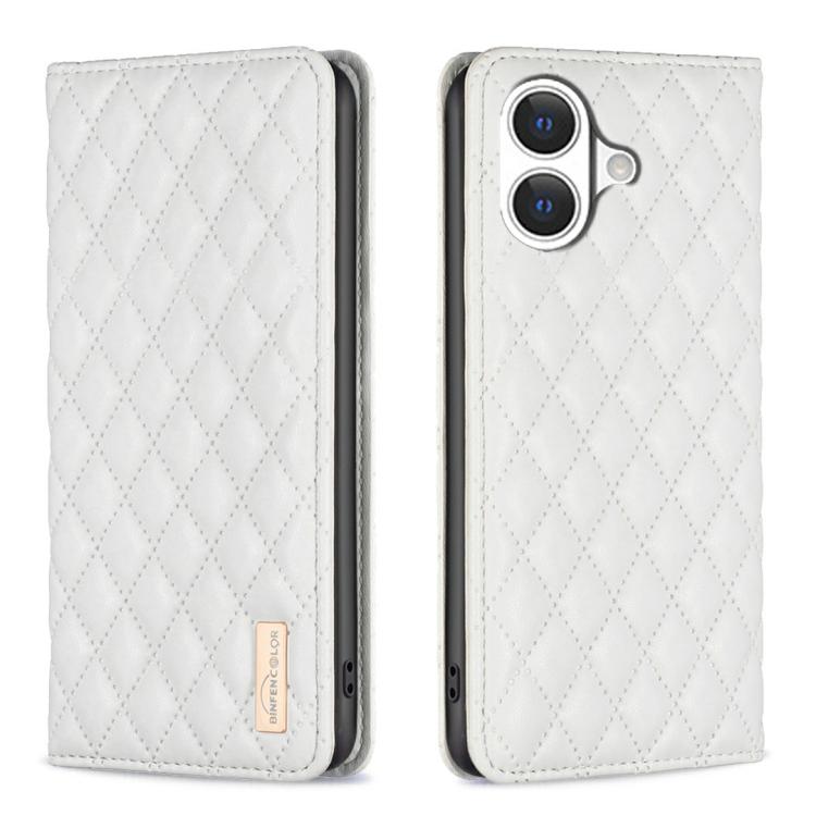 Diamantgitter Magnetische Leder Flip Handyhülle, Für iPhone 17 Pro Max, Für iPhone 17 Pro, Für iPhone 17, Für iPhone Air, Für iPhone 16 Pro Max, Für iPhone 16 Pro, Für iPhone 16 Plus, Für iPhone 16