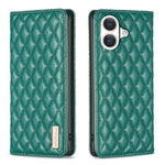 Diamantgitter Magnetische Leder Flip Handyhülle, Für iPhone 17 Pro Max, Für iPhone 17 Pro, Für iPhone 17, Für iPhone Air, Für iPhone 16 Pro Max, Für iPhone 16 Pro, Für iPhone 16 Plus, Für iPhone 16