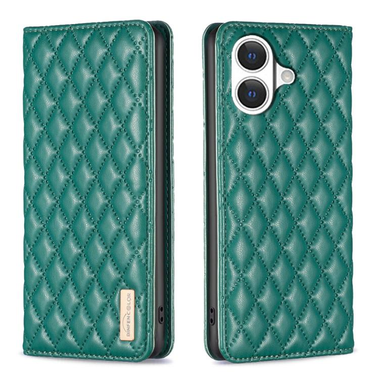 Diamantgitter Magnetische Leder Flip Handyhülle, Für iPhone 17 Pro Max, Für iPhone 17 Pro, Für iPhone 17, Für iPhone Air, Für iPhone 16 Pro Max, Für iPhone 16 Pro, Für iPhone 16 Plus, Für iPhone 16