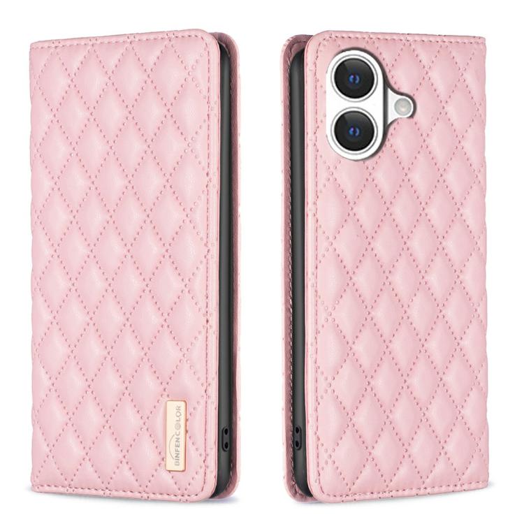 Diamantgitter Magnetische Leder Flip Handyhülle, Für iPhone 17 Pro Max, Für iPhone 17 Pro, Für iPhone 17, Für iPhone Air, Für iPhone 16 Pro Max, Für iPhone 16 Pro, Für iPhone 16 Plus, Für iPhone 16