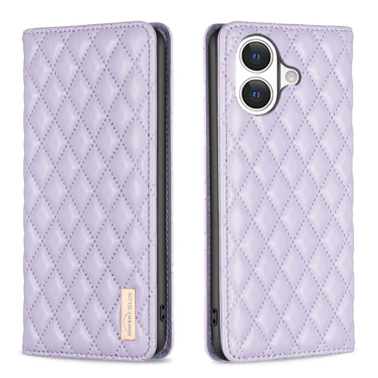 Diamantgitter Magnetische Leder Flip Handyhülle, Für iPhone 17 Pro Max, Für iPhone 17 Pro, Für iPhone 17, Für iPhone Air, Für iPhone 16 Pro Max, Für iPhone 16 Pro, Für iPhone 16 Plus, Für iPhone 16