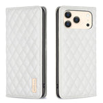 Diamantgitter Magnetische Leder Flip Handyhülle, Für iPhone 17 Pro Max, Für iPhone 17 Pro, Für iPhone 17, Für iPhone Air, Für iPhone 16 Pro Max, Für iPhone 16 Pro, Für iPhone 16 Plus, Für iPhone 16