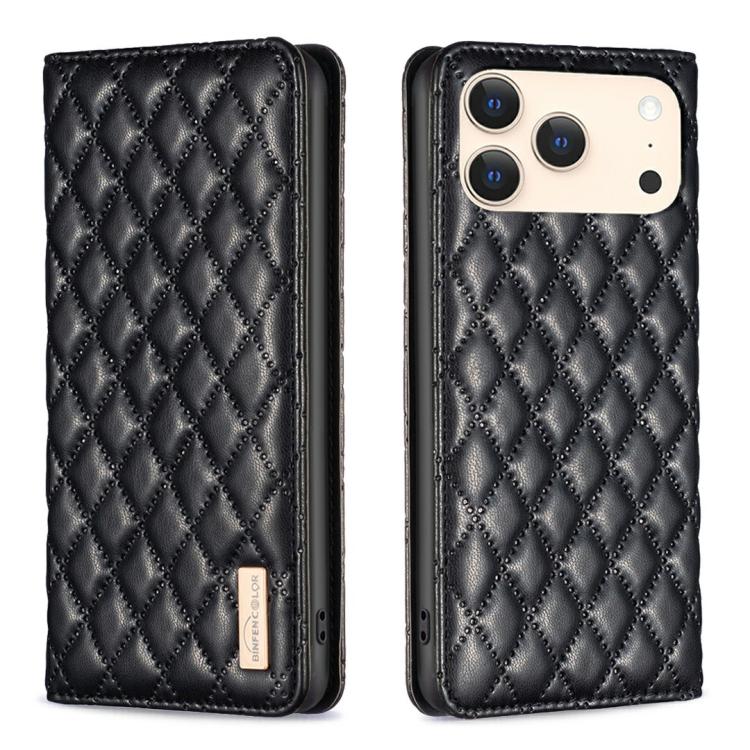 Diamantgitter Magnetische Leder Flip Handyhülle, Für iPhone 17 Pro Max, Für iPhone 17 Pro, Für iPhone 17, Für iPhone Air, Für iPhone 16 Pro Max, Für iPhone 16 Pro, Für iPhone 16 Plus, Für iPhone 16