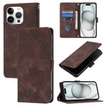 Handyhülle aus geprägtem Leder mit angenehmer Haptik, Für iPhone 17 Pro Max, Für iPhone 17 Pro, Für iPhone 17, Für iPhone Air, Für iPhone SE 2024, Für iPhone 16 Pro Max, Für iPhone 16 Pro, Für iPhone 16 Plus