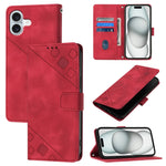 Handyhülle aus geprägtem Leder mit angenehmer Haptik, Für iPhone 17 Pro Max, Für iPhone 17 Pro, Für iPhone 17, Für iPhone Air, Für iPhone SE 2024, Für iPhone 16 Pro Max, Für iPhone 16 Pro, Für iPhone 16 Plus