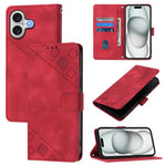 Handyhülle aus geprägtem Leder mit angenehmer Haptik, Für iPhone 17 Pro Max, Für iPhone 17 Pro, Für iPhone 17, Für iPhone Air, Für iPhone SE 2024, Für iPhone 16 Pro Max, Für iPhone 16 Pro, Für iPhone 16 Plus