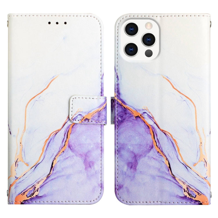 PT003 Marmormuster Flip Leder Handyhülle, für iPhone 15 Pro Max, für iPhone 15 Pro, für iPhone 15 Plus, für iPhone 15, für iPod Touch 7 / 6 / 5