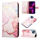 PT003 Marmormuster Flip Leder Handyhülle, für iPhone 15 Pro Max, für iPhone 15 Pro, für iPhone 15 Plus, für iPhone 15, für iPod Touch 7 / 6 / 5