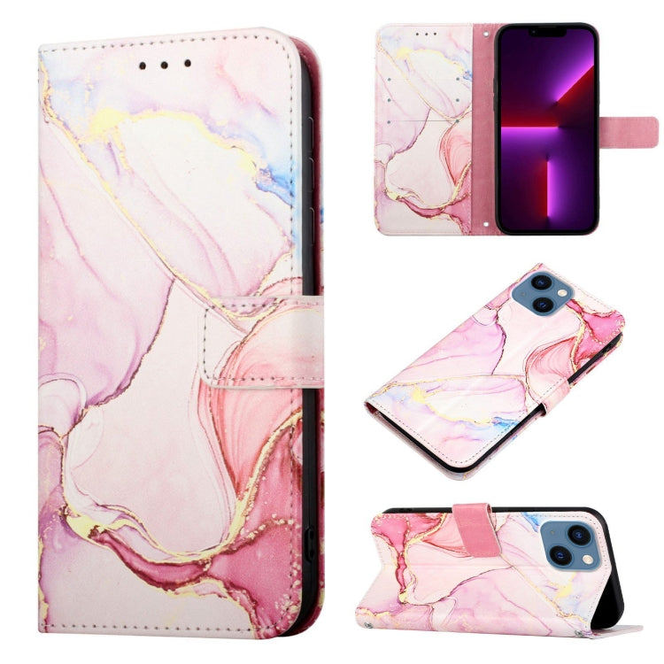 PT003 Marmormuster Flip Leder Handyhülle, für iPhone 15 Pro Max, für iPhone 15 Pro, für iPhone 15 Plus, für iPhone 15, für iPod Touch 7 / 6 / 5