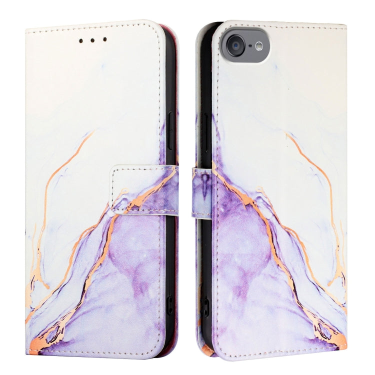PT003 Marmormuster Flip Leder Handyhülle, für iPhone 15 Pro Max, für iPhone 15 Pro, für iPhone 15 Plus, für iPhone 15, für iPod Touch 7 / 6 / 5