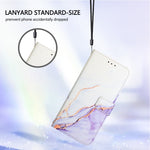 PT003 Marmormuster Flip Leder Handyhülle, für iPhone 15 Pro Max, für iPhone 15 Pro, für iPhone 15 Plus, für iPhone 15, für iPod Touch 7 / 6 / 5