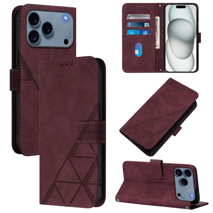 Umhänge-Handyhülle aus geprägtem 3D-Leder, für iPhone 16e / 17e, für iPhone 17 Pro Max, für iPhone 17 Pro, für iPhone 17, für iPhone Air, für iPhone 16 Pro Max, für iPhone 16 Pro, für iPhone 16 Plus