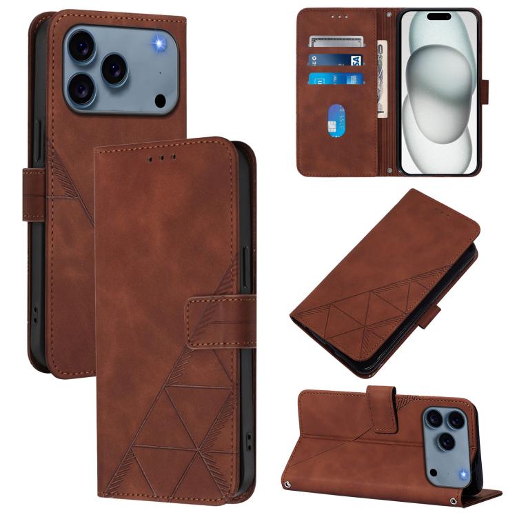 Umhänge-Handyhülle aus geprägtem 3D-Leder, für iPhone 16e / 17e, für iPhone 17 Pro Max, für iPhone 17 Pro, für iPhone 17, für iPhone Air, für iPhone 16 Pro Max, für iPhone 16 Pro, für iPhone 16 Plus
