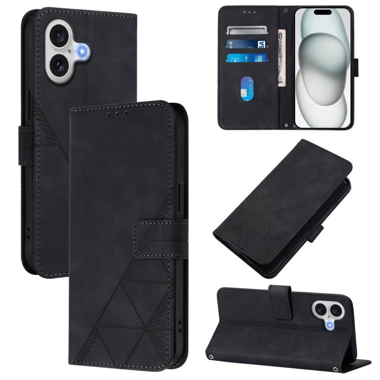 Umhänge-Handyhülle aus geprägtem 3D-Leder, für iPhone 16e / 17e, für iPhone 17 Pro Max, für iPhone 17 Pro, für iPhone 17, für iPhone Air, für iPhone 16 Pro Max, für iPhone 16 Pro, für iPhone 16 Plus
