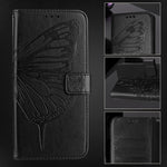 Geprägte Schmetterlings-Lederhülle, Für iPhone 17e / 16e, Für iPhone 17 Pro Max, Für iPhone 17 Pro, Für iPhone 17, Für iPhone Air, Für iPhone 16 Pro Max