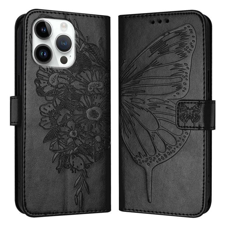 Geprägte Schmetterlings-Lederhülle, Für iPhone 17e / 16e, Für iPhone 17 Pro Max, Für iPhone 17 Pro, Für iPhone 17, Für iPhone Air, Für iPhone 16 Pro Max