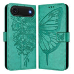 Geprägte Schmetterlings-Lederhülle, Für iPhone 17e / 16e, Für iPhone 17 Pro Max, Für iPhone 17 Pro, Für iPhone 17, Für iPhone Air, Für iPhone 16 Pro Max