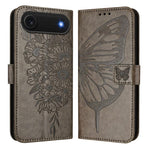 Geprägte Schmetterlings-Lederhülle, Für iPhone 17e / 16e, Für iPhone 17 Pro Max, Für iPhone 17 Pro, Für iPhone 17, Für iPhone Air, Für iPhone 16 Pro Max